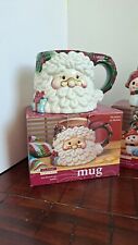 Vtg Jay Import Co. Earthenware Holiday At Home Classic Solutions Santa Mug picture