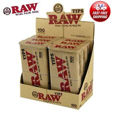 Full Box 6 Tins(100 Tips Per Tin) Of AUTHENTIC Raw Rolling Paper Pre-Rolled Tips picture