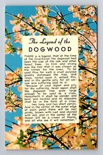 Legend of the Dogwood, Poem, Antique Vintage Souvenir Postcard picture