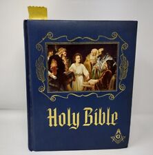 Holy Bible Masonic Master Reference Edition Red Letter 1971  w/ membership cards picture