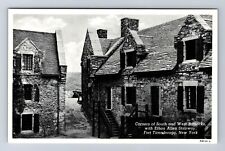 Fort Ticonderoga NY-New York, Corners South & West Barracks, Vintage PC Postcard picture