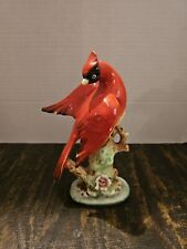 Vintage Porcelain Red Cardinal Bird Ceramic Ucagco Japan Figure Used  picture