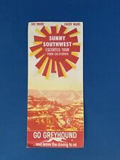 1965 Sunny Southwest Escorted Tour .go Greyhound.. California Vintage Brochure picture