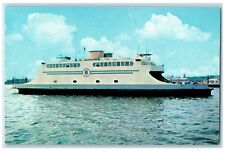 The New Jamestown Ferry Boat Running Between Jamestown And Newport RI Postcard picture