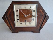 Art Deco German Wooden FHS Franz Hermle Oak Mantle Clock picture