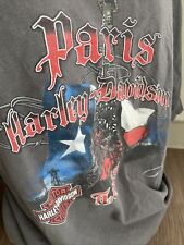 Harley Davidson Motorcycles T Shirt Men's 2XL Paris Texas XXL Gray picture