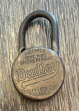 Vintage Dudley Combination Lock Padlock Pat. 1920 Chicago IL picture