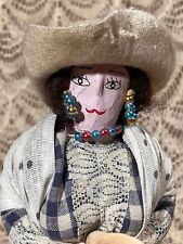 Vintage 90s Ecuador Folk Doll 90s South America Souvenir  picture