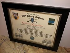 320TH INFANTRY REGIMENT / COMMEMORATIVE - CERTIFICATE OF COMMENDATION picture