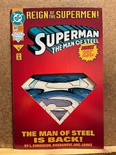 SUPERMAN : THE MAN OF STEEL - # 22 - JUNE 1993 - VF picture