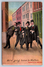 Vintage Postcard 1910 We're Going Home to Mother Funny Bamforth & Co picture