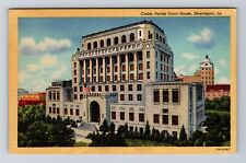 Shreveport LA-Louisiana, Caddo Parish Courthouse Vintage Souvenir Postcard picture