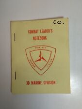 Military Combat Leaders Notebook 3D Marine Division Louis Metzger Major General picture