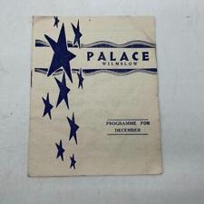 Playbill Theater Program Palace Wilmslow picture