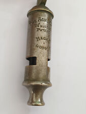 Vintage Brass Acme City Whistle . Stamped Nagaf London picture
