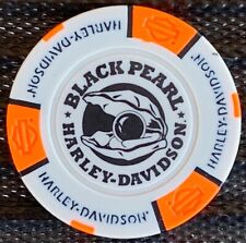 Black Pearl Harley-Davidson® Belize City, Belize Collectible Poker Chip Gray/Org picture