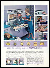 1962 TAPPAN Range 1960s Mid-Century Kitchen Appliance Decor Vtg PRINT AD picture