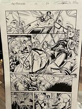 Mash Avengers 5 Original Comic Art Page Pg 20 Black Widow Interior picture
