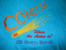 NWOT Vintage COMET BAR 128 Henry Detroit Embroidered Logo T Shirt Small picture