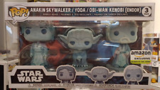 Funko Pop Star Wars Anakin Skywalker Yoda Obi-wan Kenobi 3 Pack Exclusive picture