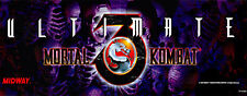 Ultimate Mortal Kombat 3 Arcade Marquee/Sign (Dedicated 25