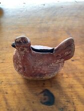 Redware Vintage Pottery Chicken ~ Very Early in Awesome Condition 🐓 picture