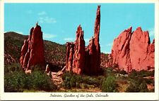 Interior of the Garden of the Gods Colorado Vintage Postcard picture