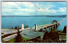 c1960s Lake Washington Floating Bridge Seattle Washington Vintage Postcard picture