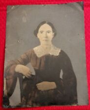 Rare Antique Full Plate Tintype Of Louise Dwight Wife Of Albert Hawes Photograph picture