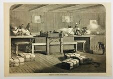 1864 Original Print Press for Packing Indian Cotton India picture