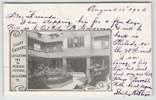 Postcard Vintage Saegertown Inn Main Entrance & Mineral Springs Saegertown, PA picture
