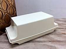 Vintage Tupperware Almond Double Stick Butter Or Cream Cheese Keeper Dish W/Lid picture