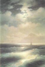 Art Oil painting Sea-view-by-Moonlight-Ivan-Aivazovsky-seascape sunrise picture