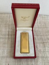 Cartier Vintage Lighter Gold Case Box Working picture