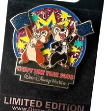 Disney World Pin Happy New Year 2008 Chip Dale LE 1000 HTF picture