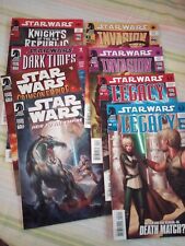 Lot of 8 Star Wars Comic Books Dark Horse, Legacy, Invasion, Dark Times, Knights picture
