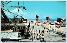 Postcard The Broadwalk Along The Ocean Beach At  Daytona Beach Florida Posted picture
