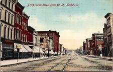 Postcard Main Street From 4th Street in Keokuk, Iowa picture