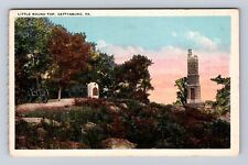 Gettysburg PA-Pennsylvania, Little Round Top Statue Gen Warren, Vintage Postcard picture