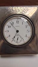 Gorham Sterling Silver Travel Clock / Desk Clock / Paperweight. **All Working** picture