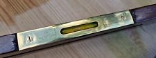 Antique Spirit Level W Marples & Sons Wood And Brass  Large 90cm picture