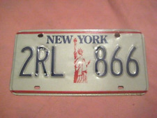 New York License Plate Statue of Liberty Base 1980s 2RL 866 picture