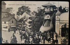 Vintage Postcard 1907 Ingersoll's Luna Park, Coney Island in Cleveland, Ohio OH picture