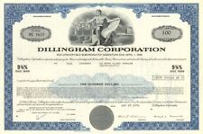 Dillingham Corporation - 1973-76 dated Hawaiian Stock Certificate - Alaska & Haw picture
