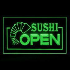 110019 OPEN Sushi Shop Restaurant Bar Cafe illuminated Light Neon Sign picture