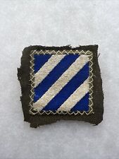 WW2 US Army 3rd Infantry Division Patch Uniform Removed Worn (V460 picture