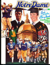 1983 Notre Dame Football Guide signed by Gerry Faust bxsnd picture