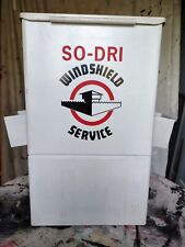 Vintage SO-DRI Windshield Service Metal Cabinet for Gas Service Station NOS  picture