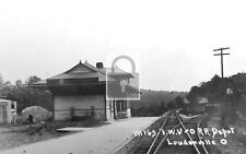 Railroad Train Station Depot Loudonville Ohio OH Reprint Postcard picture