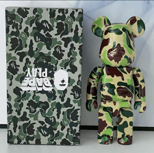 400%Bearbrick Green Camouflage Action Figure Art Toy Home Deco Collection Gift++ picture